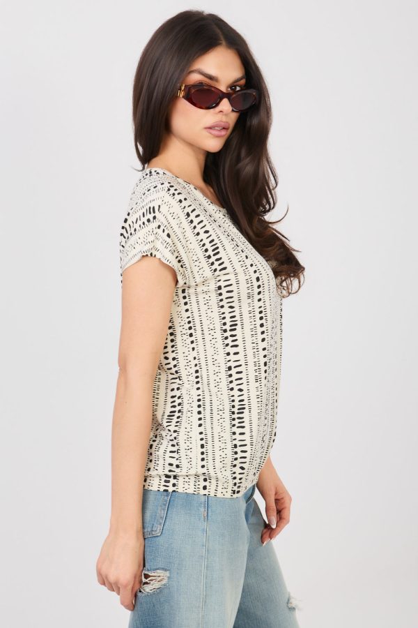 Beige Blouse in Women`s Blouses, Tunics with Viscose
