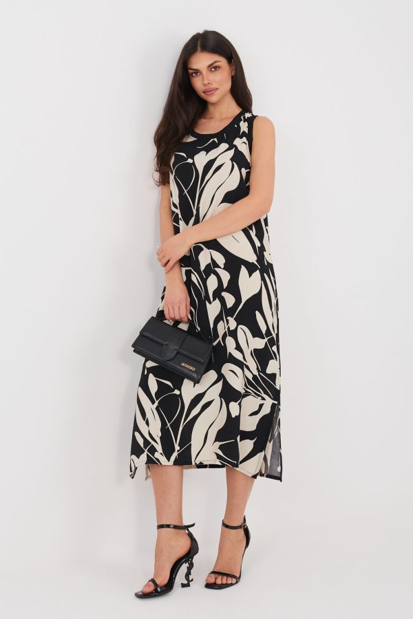 Black Daydress in Day Dresses with Polyamide and Viscose