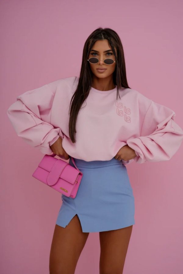 Blue Skort in Pants, Trousers, Shorts with Cotton and Spandex