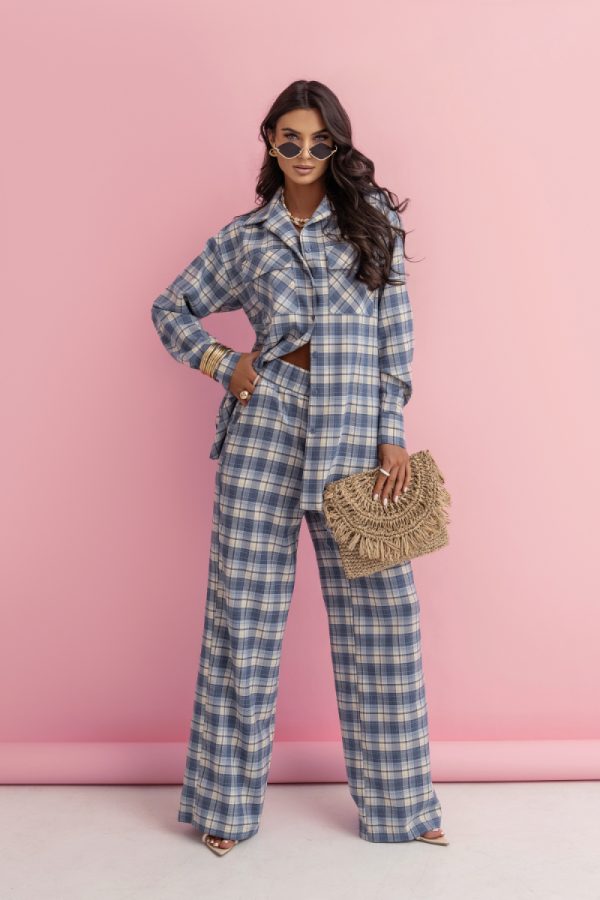 Multicolor Set in Pants, Trousers, Shorts with Cotton and Spandex