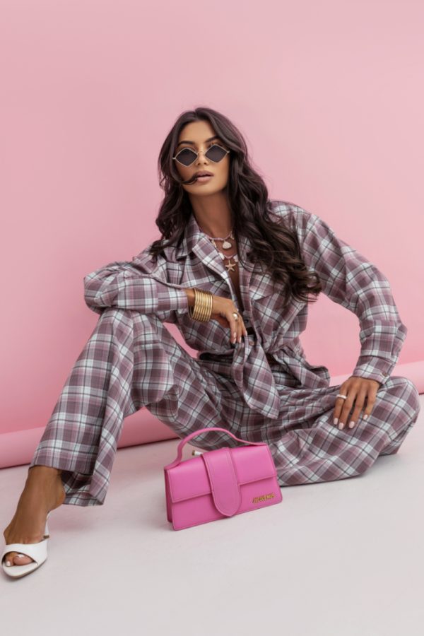 Multicolor Set in Pants, Trousers, Shorts with Cotton and Spandex