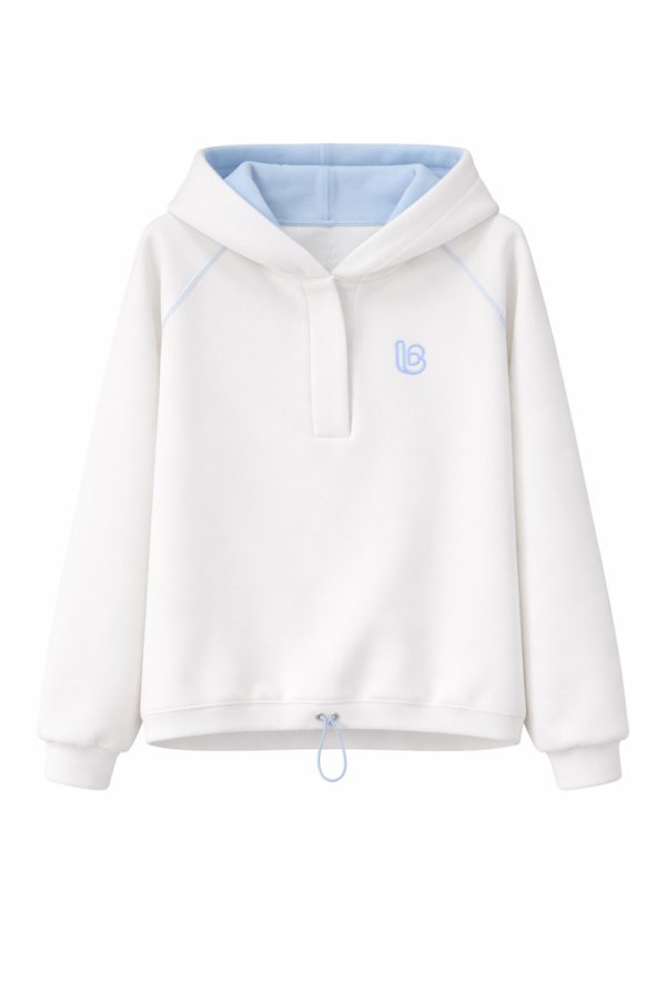 Beige Sweatshirt in Sweatshirts For Women with Cotton and Spandex
