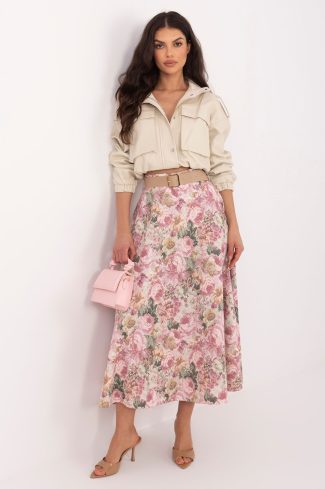 pink Skirt model 225834 Rue Paris