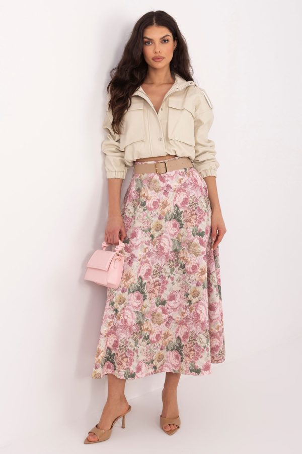 pink Skirt model 225834 Rue Paris