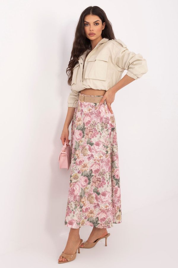 pink Skirt model 225834 Rue Paris