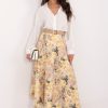 Yellow Skirt in Skirts with Spandex and Polyester