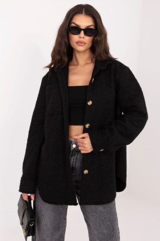 Black Jacket in Women`s Coats, Jackets with Spandex, Polyester and Viscose