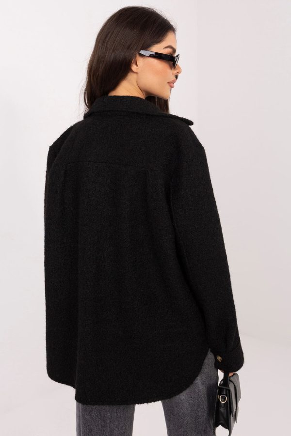 Black Jacket in Women`s Coats, Jackets with Spandex, Polyester and Viscose
