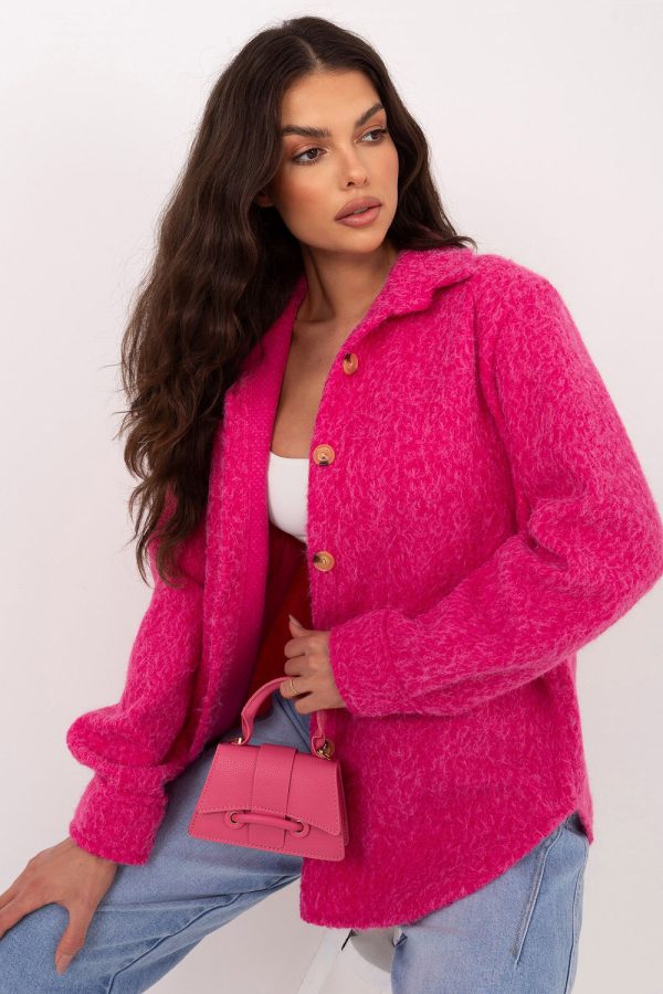 Pink Jacket in Women`s Coats, Jackets with Spandex, Polyester and Viscose