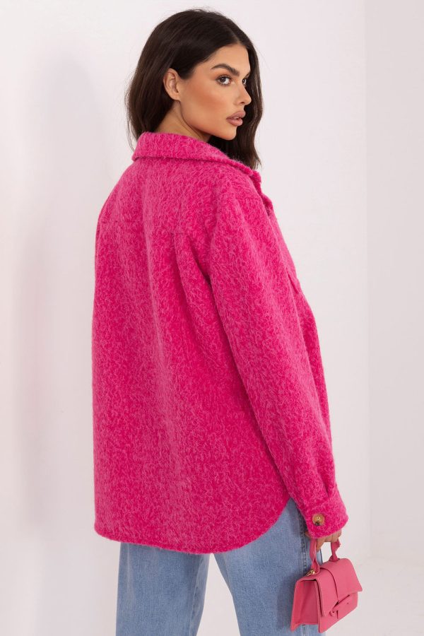 Pink Jacket in Women`s Coats, Jackets with Spandex, Polyester and Viscose