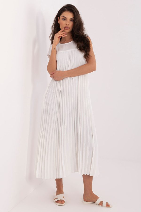 Beige Daydress in Day Dresses with Polyester and Viscose