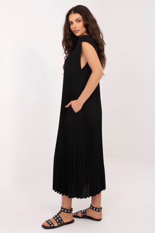 Black Daydress in Day Dresses with Polyester and Viscose