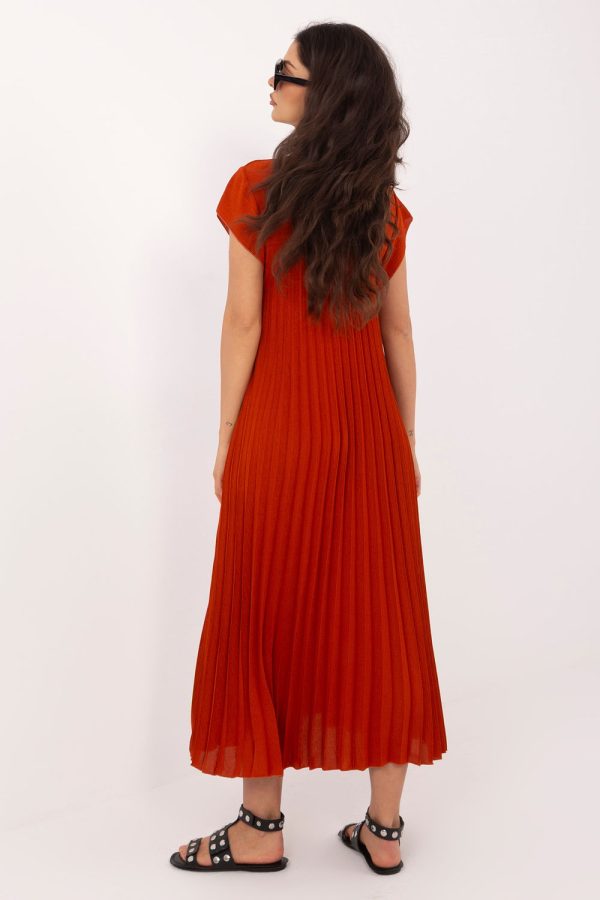 Orange Daydress in Day Dresses with Polyester and Viscose