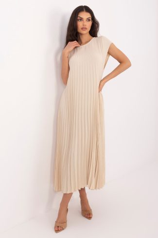 Beige Daydress in Day Dresses with Polyester and Viscose