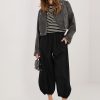 Black Women's Pants in Pants, Trousers, Shorts with Cotton, Spandex and Polyamide
