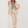 Beige Set in Pants, Trousers, Shorts with Spandex and Polyamide