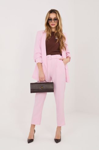 Pink Set in Pants, Trousers, Shorts with Spandex and Polyamide