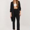 Black Set in Pants, Trousers, Shorts with Spandex and Polyamide