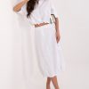 1118865 White Skirt in Skirts with Cotton and Spandex