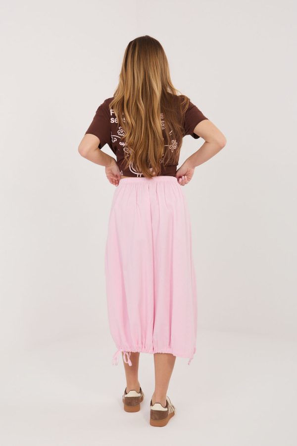 Pink Skirt in Skirts with Cotton and Spandex