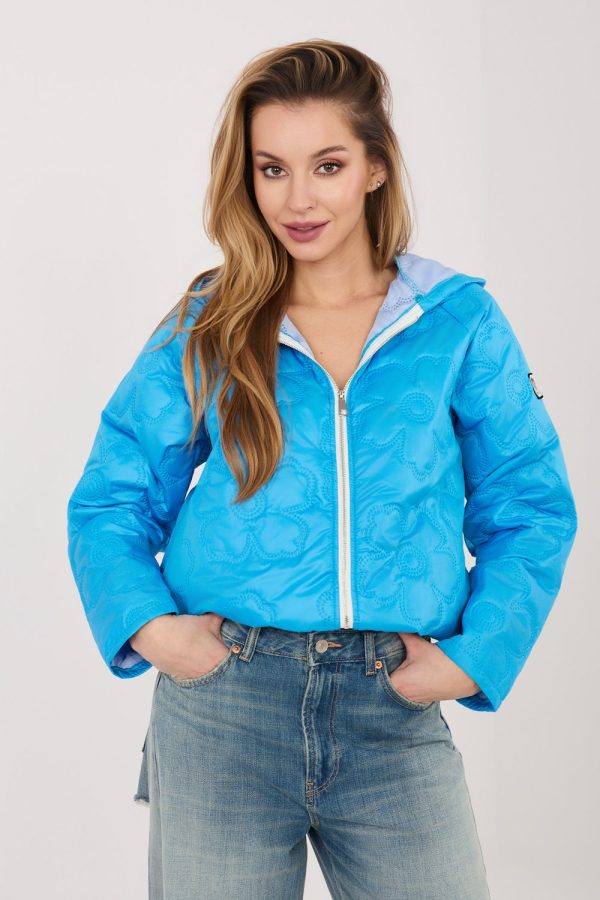 Blue Jacket in Women`s Coats, Jackets with Polyester