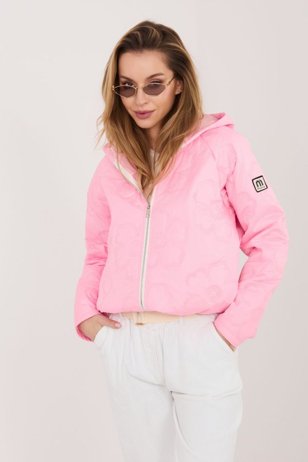 Pink Jacket in Women`s Coats, Jackets with Polyester
