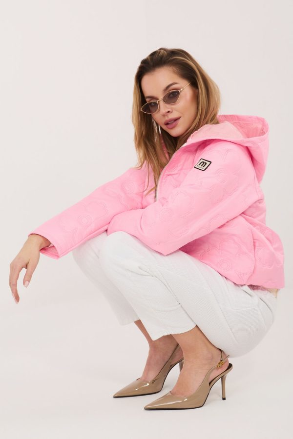 Pink Jacket in Women`s Coats, Jackets with Polyester