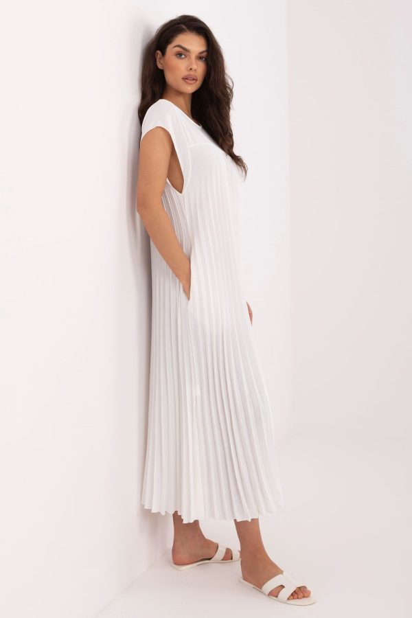 Beige Daydress in Day Dresses with Polyester and Viscose