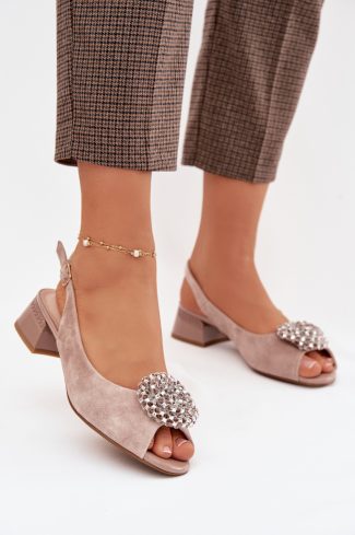 beige Heel sandals model 225955 Step in style