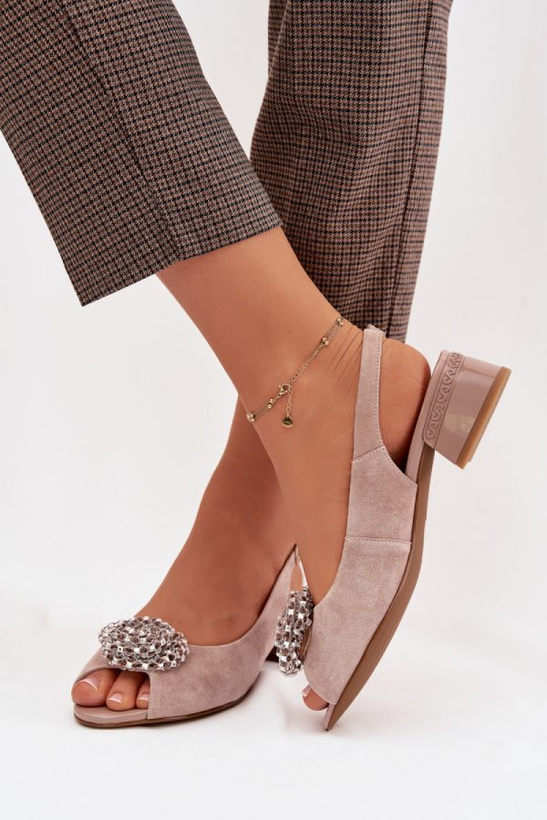 beige Heel sandals model 225955 Step in style