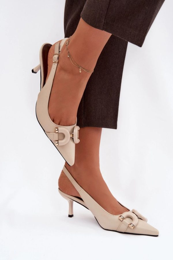 beige Heel sandals model 225957 Step in style