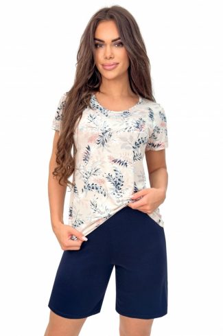 Beige Pyjama in Women`s Pyjamas, Sleepwear Sets with Spandex and Viscose
