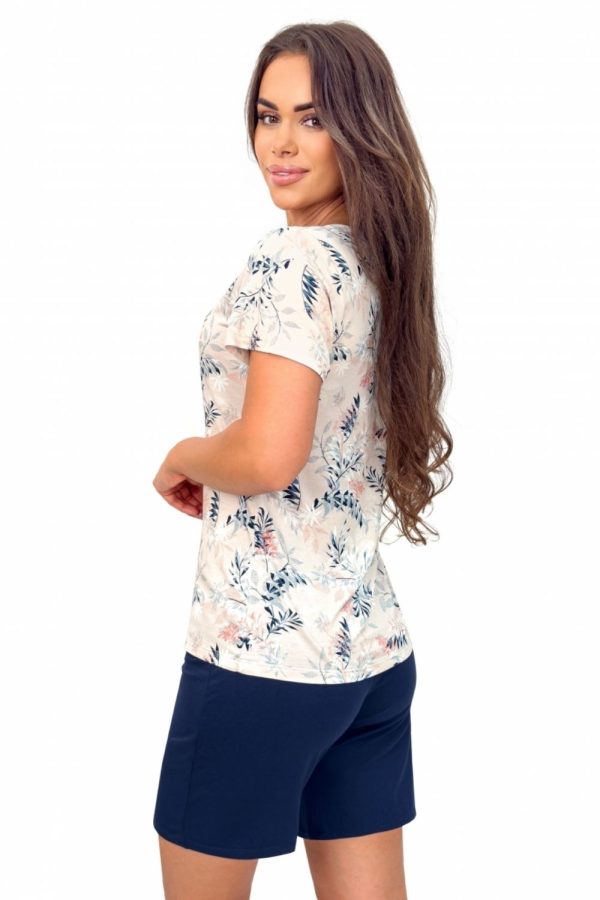 Beige Pyjama in Women`s Pyjamas, Sleepwear Sets with Spandex and Viscose