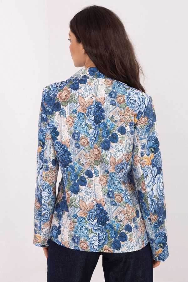 Blue Jacket in Jackets, Vests For Women with Spandex and Polyester
