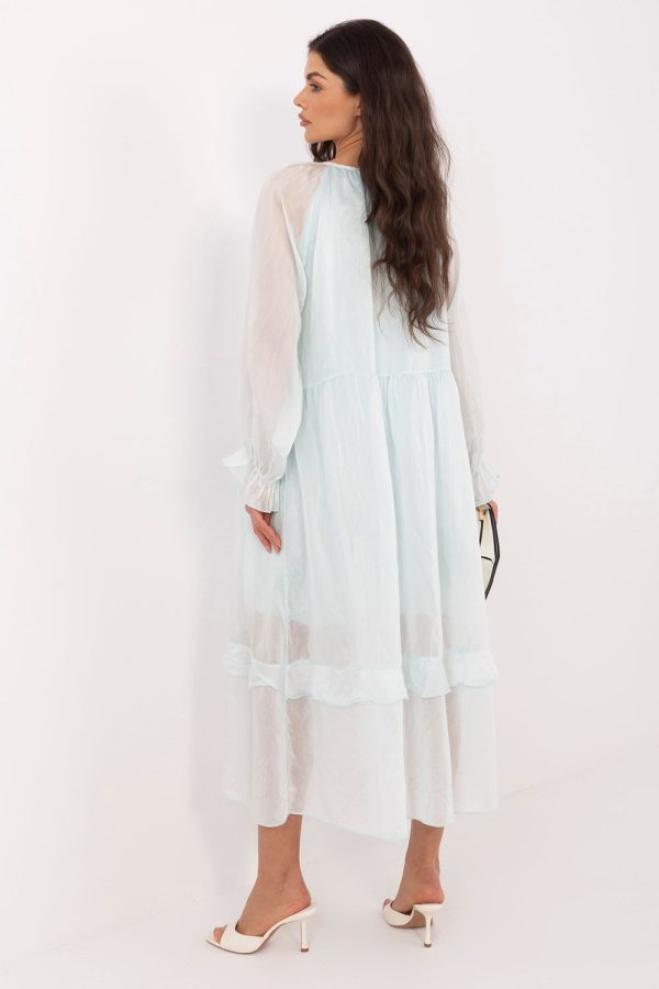 Green Daydress in Day Dresses with Nylon and Viscose