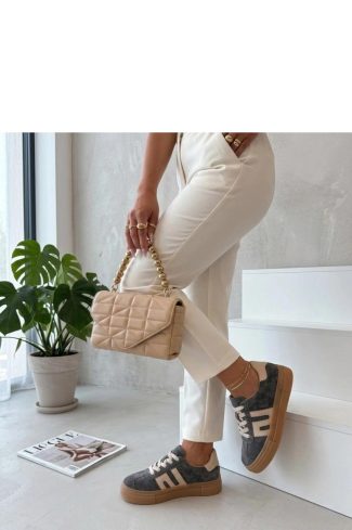 Grey Platform Sneakers...Fabric, Footbed and Platform Height