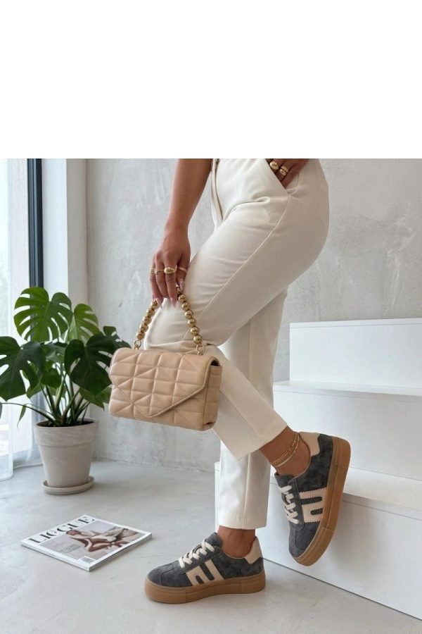 Grey Platform Sneakers...Fabric, Footbed and Platform Height