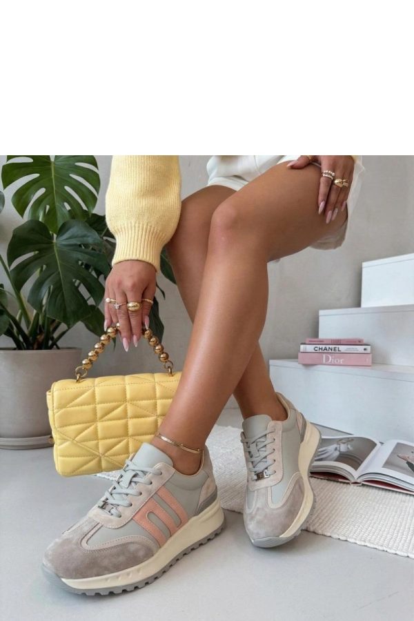Grey Platform Sneakers...Fabric, Footbed and Platform Height