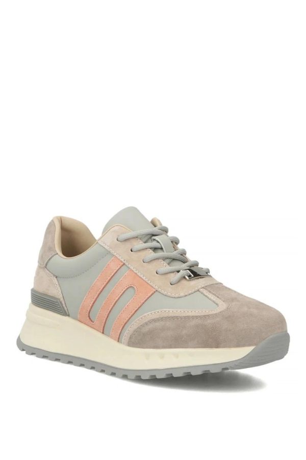 Grey Platform Sneakers...Fabric, Footbed and Platform Height