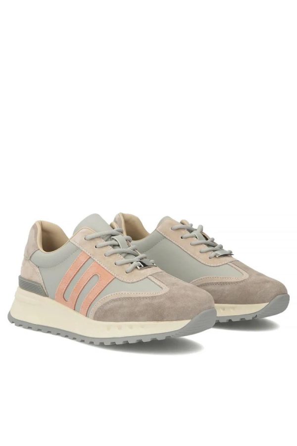 Grey Platform Sneakers...Fabric, Footbed and Platform Height