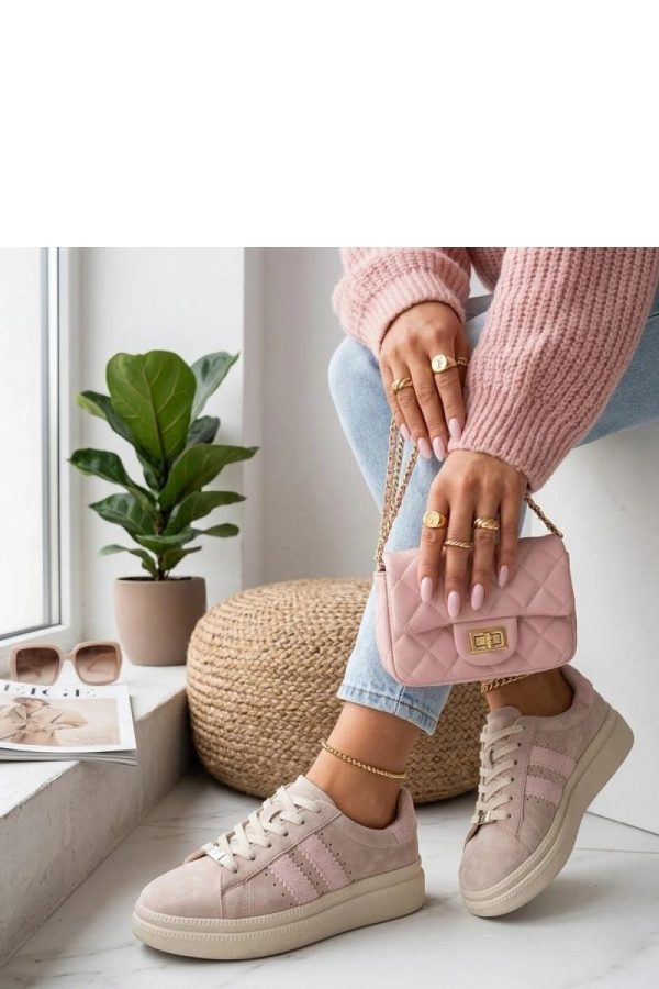 Beige Platform Sneakers..Fabric, Footbed and Platform Height