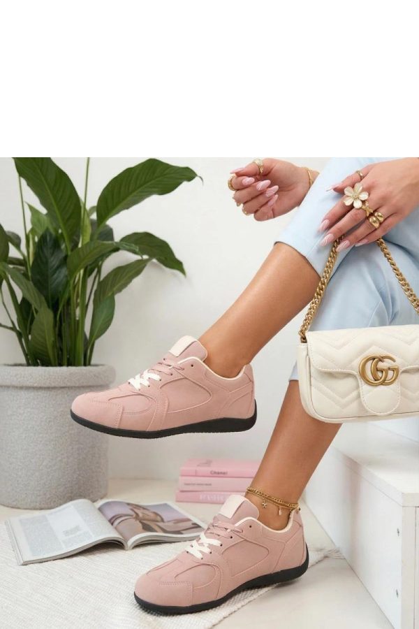 Pink Sport Shoes in Women`s Athletic Shoes, Trainers, Sneakers with Fabric, Footbed and Sole Height