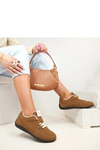 Brown Sport Shoes in Women`s Athletic Shoes, Trainers, Sneakers with Fabric, Footbed and Sole Height