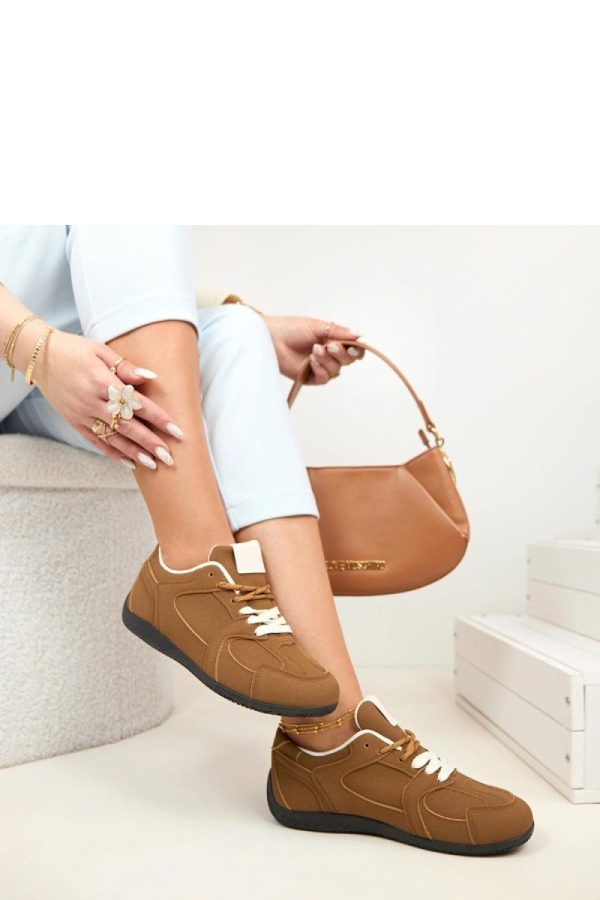 Brown Sport Shoes in Women`s Athletic Shoes, Trainers, Sneakers with Fabric, Footbed and Sole Height
