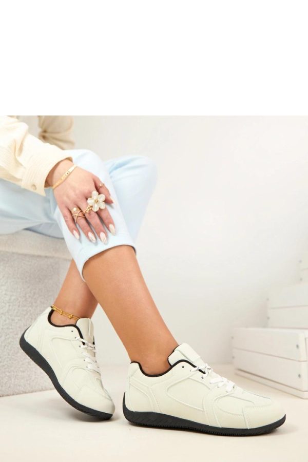 White Sport Shoes in Women`s Athletic Shoes, Trainers, Sneakers with Fabric, Footbed and Sole Height