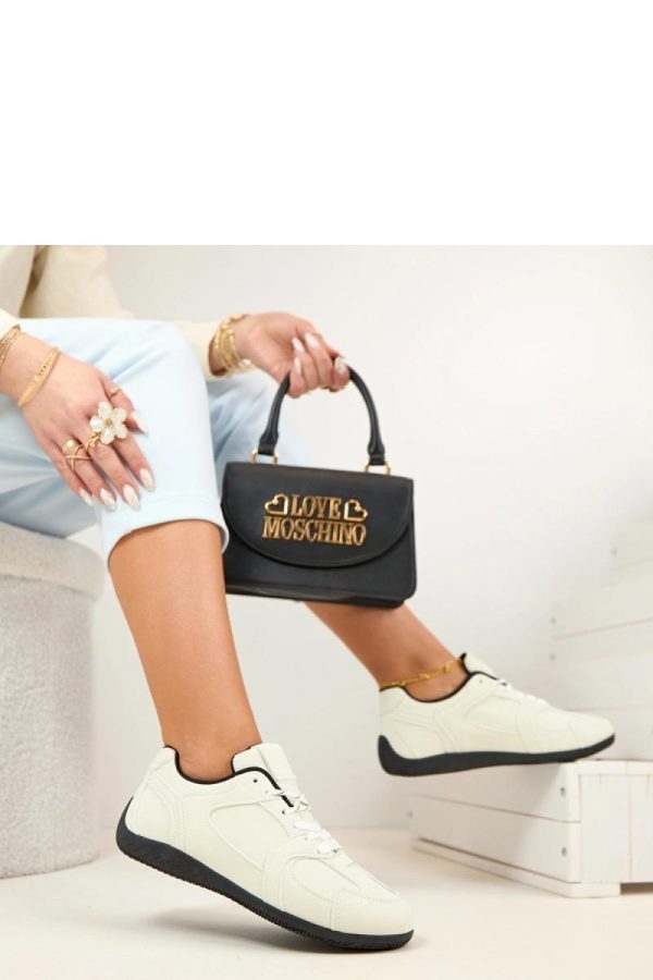 White Sport Shoes in Women`s Athletic Shoes, Trainers, Sneakers with Fabric, Footbed and Sole Height