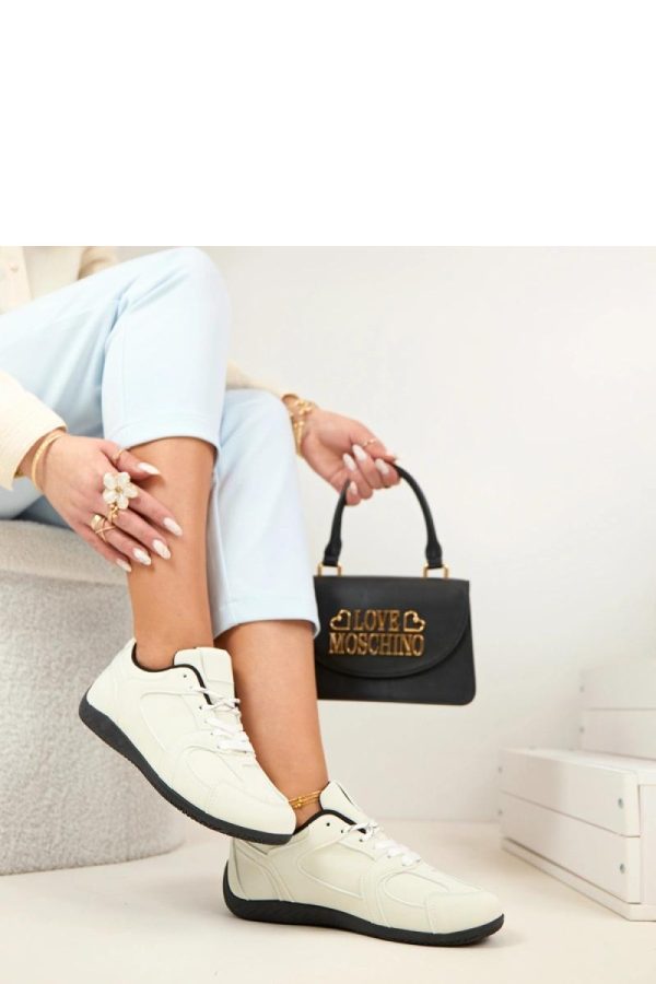 White Sport Shoes in Women`s Athletic Shoes, Trainers, Sneakers with Fabric, Footbed and Sole Height