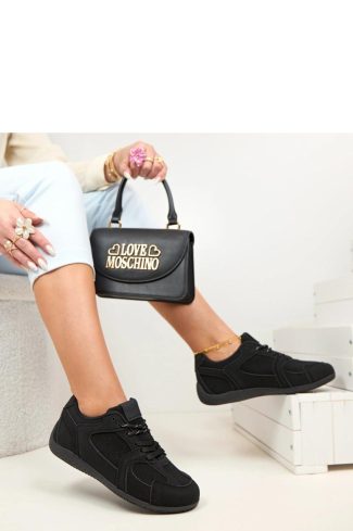 Black Sport Shoes....Fabric, Footbed and Sole Height