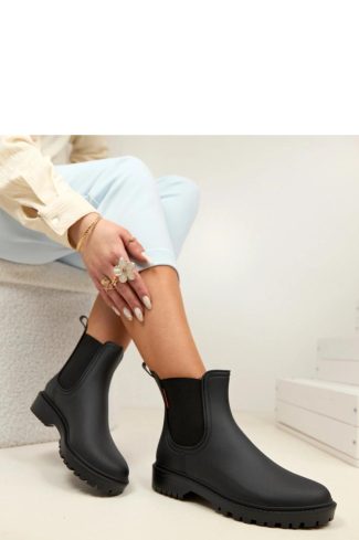 Black Wellingtons.Fabric, Upper Height and Heel Height