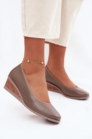 Beige Buskin Low Shoes in Women`s Ankle Boots & Booties with Fabric, Footbed, Upper Height and Heel Height